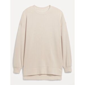 OLD NAVY Size XL Women’s Oversized Boyfriend Tunic Sweatshirt Wish Bone White